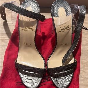 Christian Louboutin Silver Women's Sandals